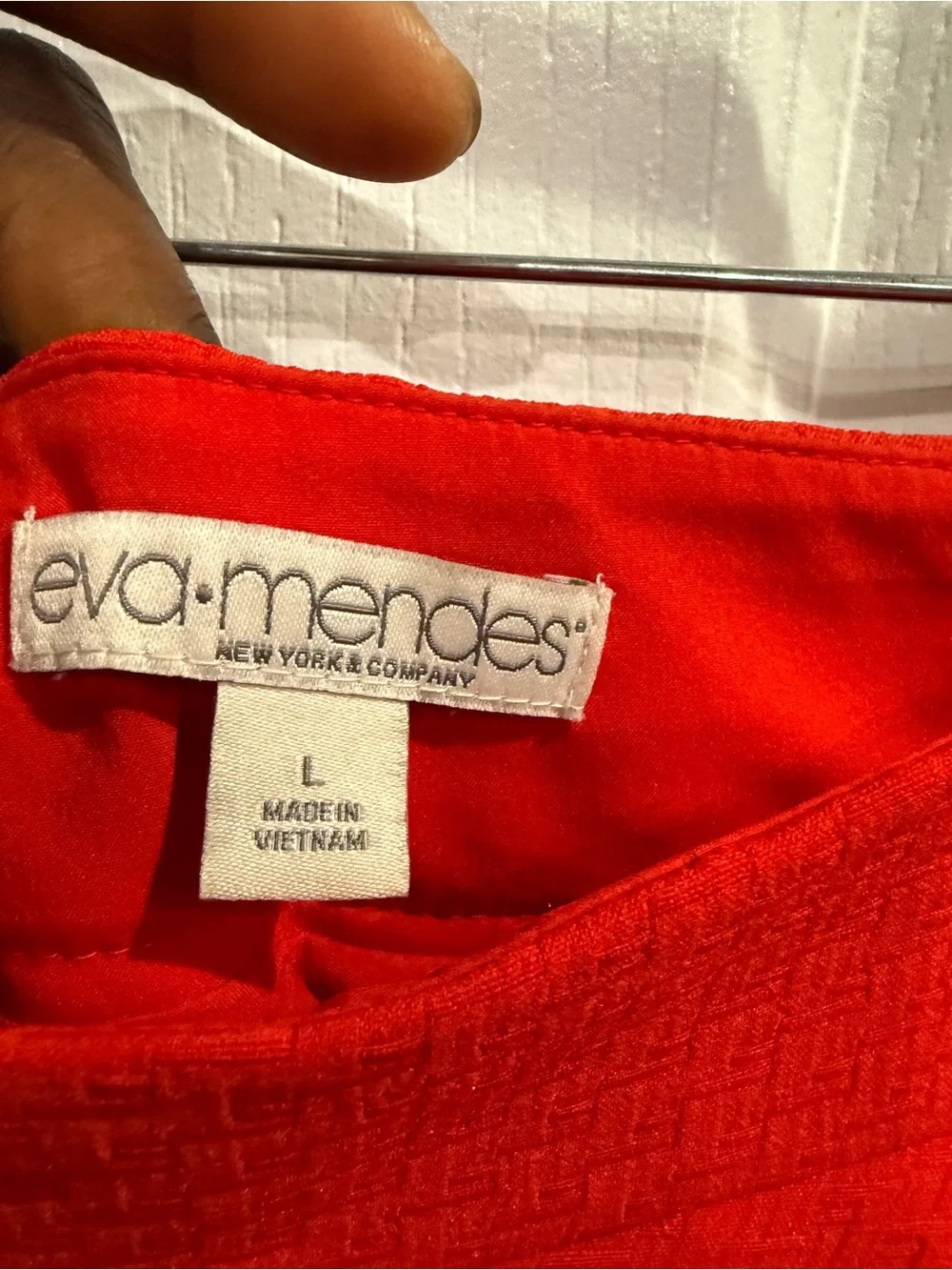 New York & Company Bright Red A-Line Skirt